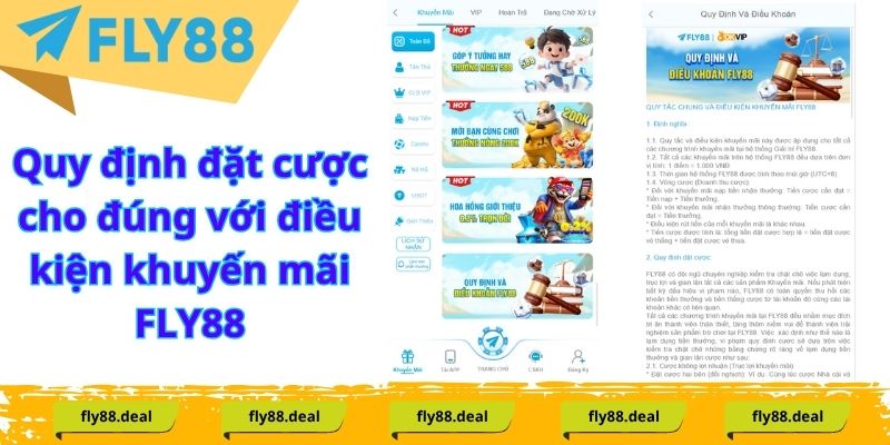 Điều Kiện Khuyến Mãi FLY88 Phải Nắm Rõ Để Không Bỏ Lỡ Quy định đặt cược cho đúng với điều kiện khuyến mãi FLY88